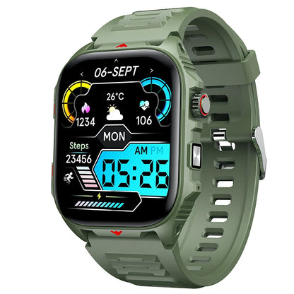 Green Color Bluetooth Smartwatch With Call & Fitness Tracking