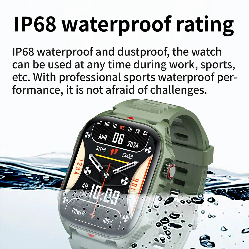 Bluetooth Smartwatch With Call & Fitness Tracking