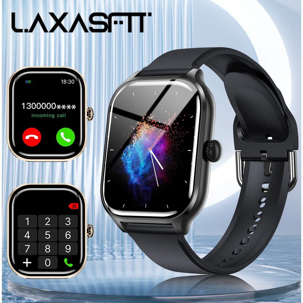 Black Color Bluetooth Smart Watch With Call – 24-Hour Health Tracking