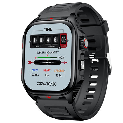 Black Color Bluetooth Smartwatch With Call & Fitness Tracking