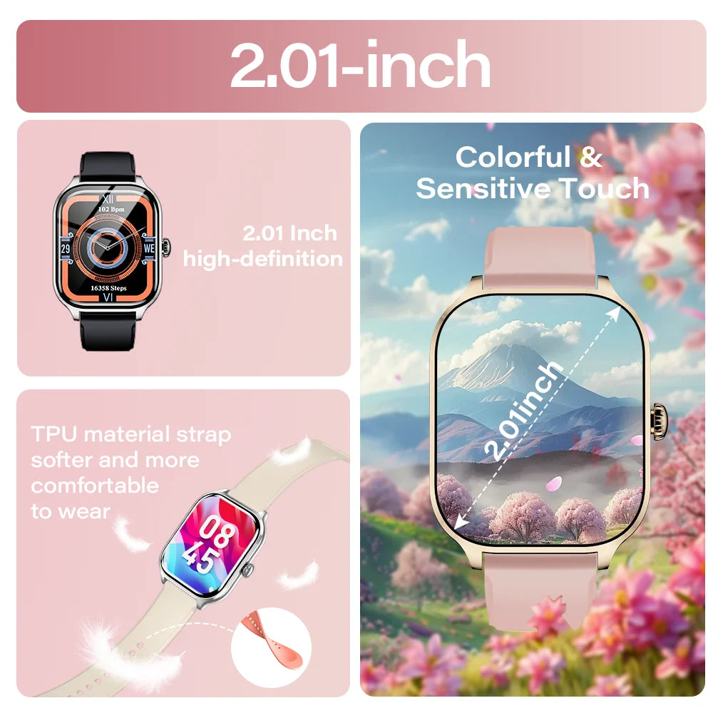 Bluetooth Smart Watch With Call – 24-Hour Health Tracking