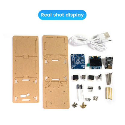 DIY Kits Color ESP8266 DIY Mini Weather Clock Kit With OLED Display